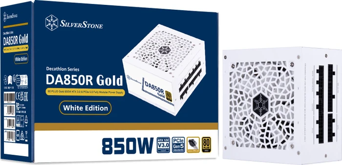 SilverStone Decathlon Gold Series DA850R-GMA (12V-2x6) weiß 850W, ATX 3.0