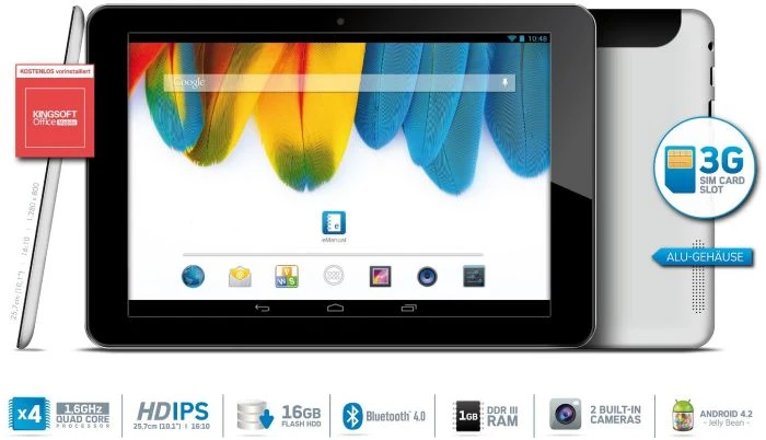 Odys Union 10, 16GB, UMTS