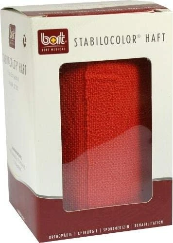 Bort Medical StabiloColor haft Bandage rot, 10cm x 5m, 1 Stück