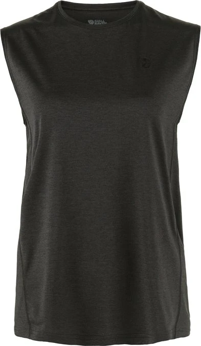 Fjällräven Abisko Day Hike Tank Top Funktionsshirt ärmellos schwarz (Damen)