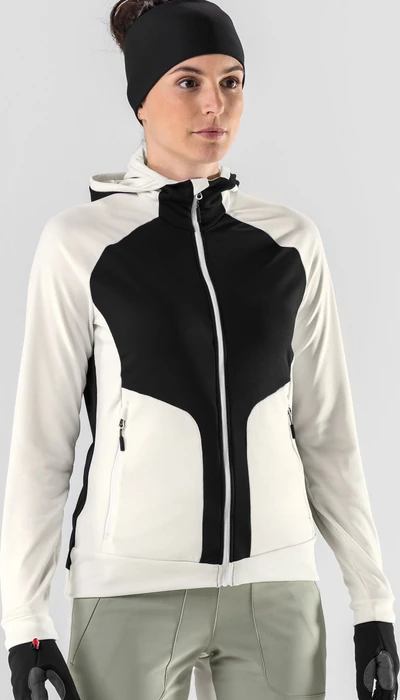 Löffler Tech-Stretch Hoody Funktionsjacke creme white (Damen)