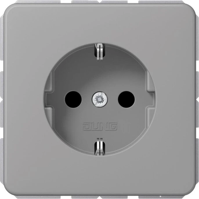 Jung Serie CD SCHUKO Steckdose Thermoplast 16A 250V, grau