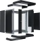 EFB Elektronik X-Rack 19" Wandgehäuse 15HE, fest, eigenbelüftet, tiefenverstellbar, 400-600mm, Sicherheitsglastür, IP20, RAL 9005, 600mm tief Vorschaubild