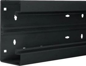 Hager PVC-Brüstungskanal-Unterteil BR, frontrastend, für Oberteil 80mm, Graphitschwarz