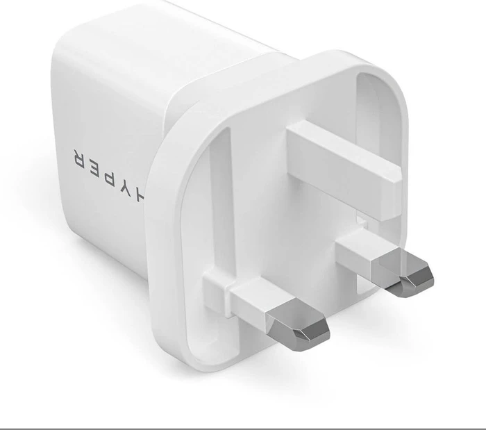 Hyper HyperJuice GaN Ladegerät, USB-C, 1x USB-C + 1x USB-A, 20W, weiß