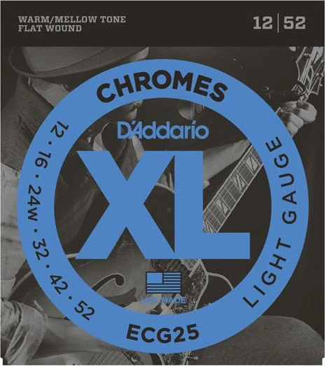 D'Addario XL Chromes Flat Wound Light