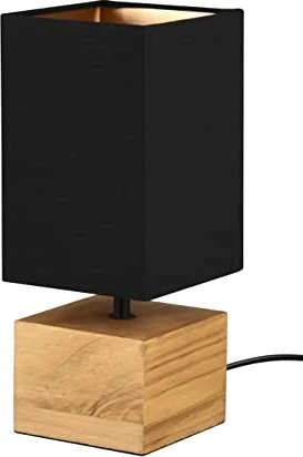 Trio Woody Tischleuchte E14 holz/schwarz