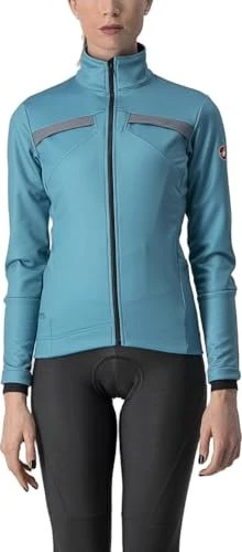Castelli Dinamica Fahrradjacke teal blue/silver reflex (Damen)