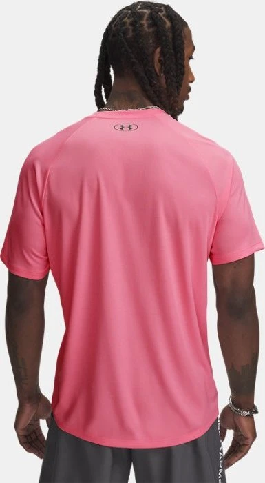 Under Armour Tech Textured Funktionsshirt kurzarm prime pink/black (Herren)