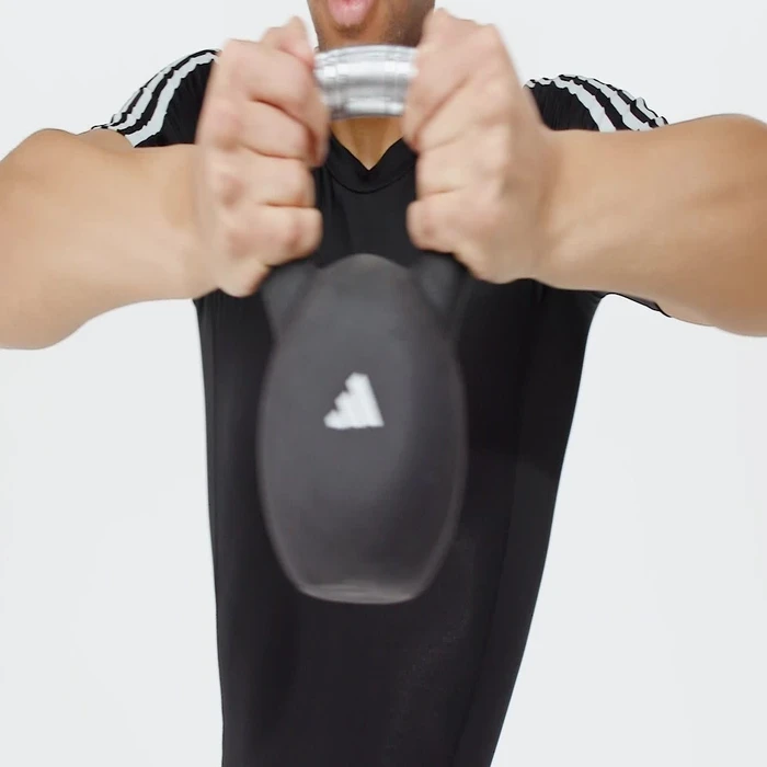 adidas Techfit 3-Streifen Training Kompressionsshirt kurzarm schwarz (Herren)