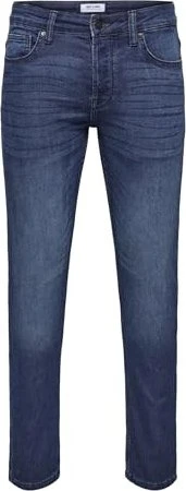 ONLY & SONS Slim Mid Loom Jeans blue denim (Herren)