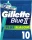 Gillette Blue II Plus Slalom Einwegrasierer, 10 Stück