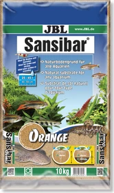 JBL Sansibar ORANGE Bodengrund für Süßwasser und Meerwasser-Aquarien, 10kg, orange