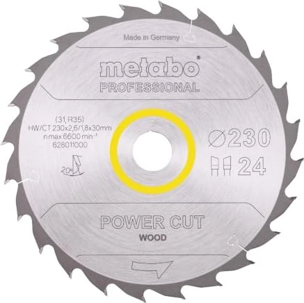 Metabo Power Cut Kreissägeblatt 24Z, 230x1.8x30mm, 1 Stück
