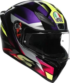 AGV K1 S E2206 Fastlap schwarz/violett/rosa/gelb