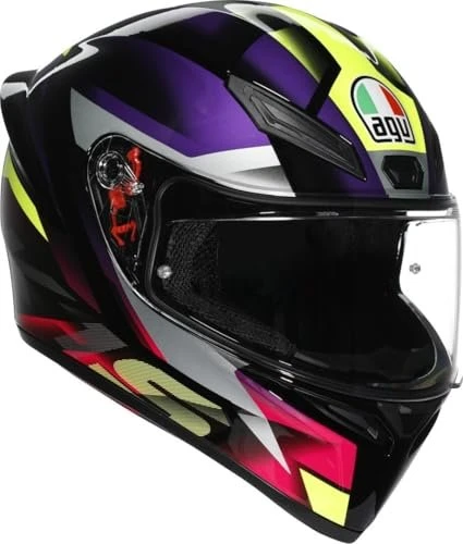 AGV K1 S E2206 Fastlap schwarz/violett/rosa/gelb