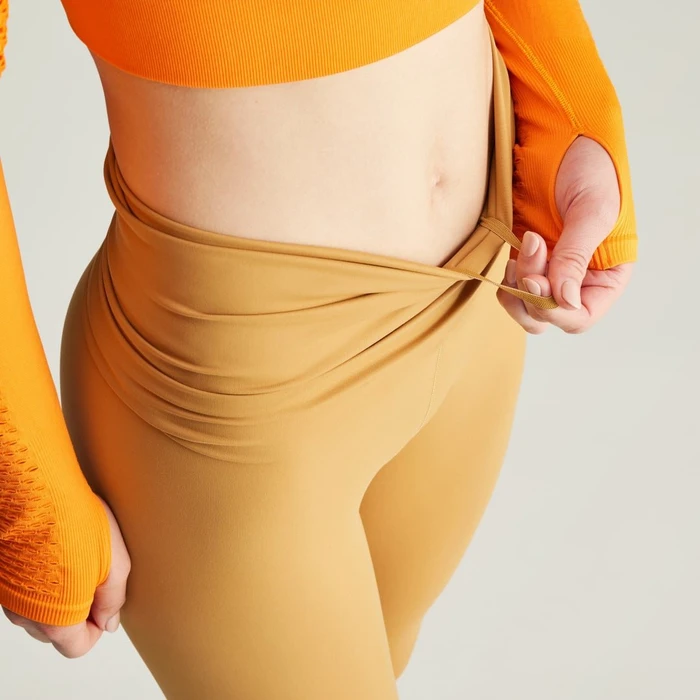 adidas by Stella McCartney TrueStrength Splitcuff Hose lang dessert dune (Damen)