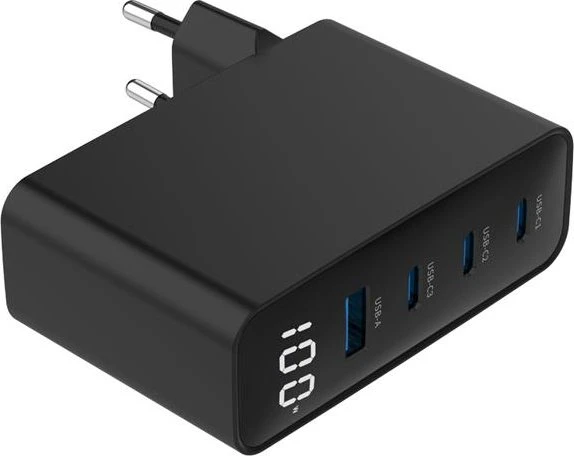 Gembird 4-Port GaN USB-Schnellladegerät 100W schwarz