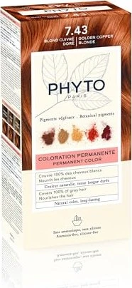 Phyto Color Haarfarbe Kit 7.43 copper golden blonde, 112ml