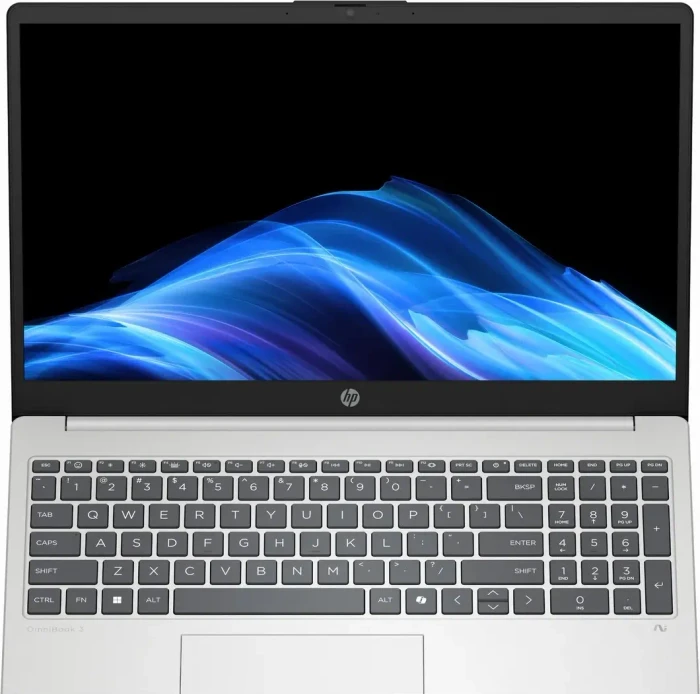 HP OmniBook 3 15-fn0452ng, Glacier Silver, Ryzen AI 5 330, 16GB RAM, 512GB SSD, DE
