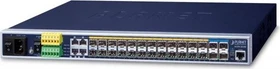 Planet MGSW Metro Rackmount Gigabit Switch, 24x SFP, 4x RJ-45, 4x SFP+ (MGSW-28240F)