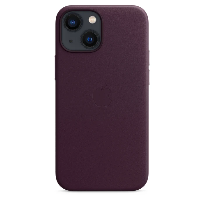 Apple Leder Case mit MagSafe für iPhone 13 Mini Dunkelkirsch