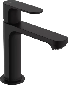 Hansgrohe Rebris S 110 mit Zugstangen-Ablaufgarnitur mattschwarz