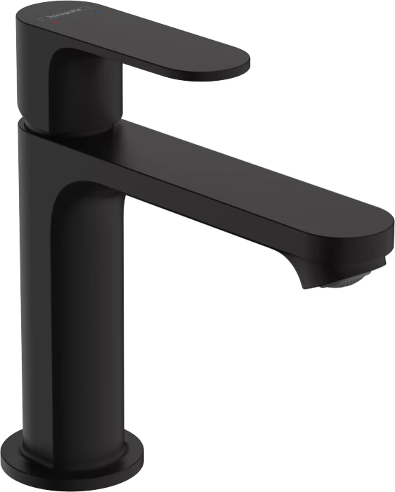 Hansgrohe Rebris S 110 mit Zugstangen-Ablaufgarnitur mattschwarz