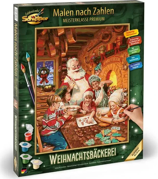 Schipper Arts & Crafts Malen nach Zahlen Weihnachtsbäckerei