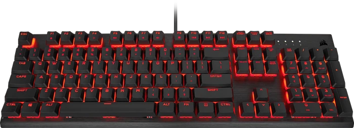 Corsair K60 PRO, LEDs rot, schwarz, Cherry VIOLA, USB, DE