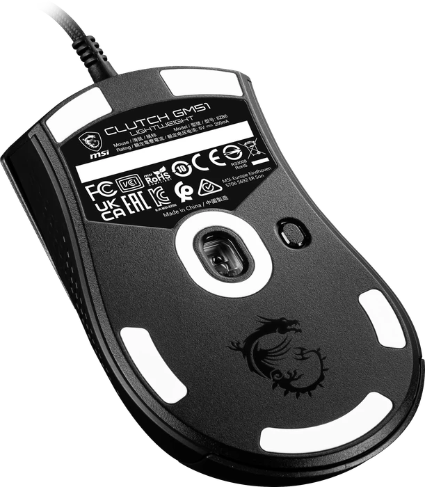 MSI Clutch GM51 Lightweight Gaming Mouse schwarz, USB