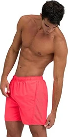 Arena Fundamentals Logo R Badeshorts fluo red/dark olive (Herren)