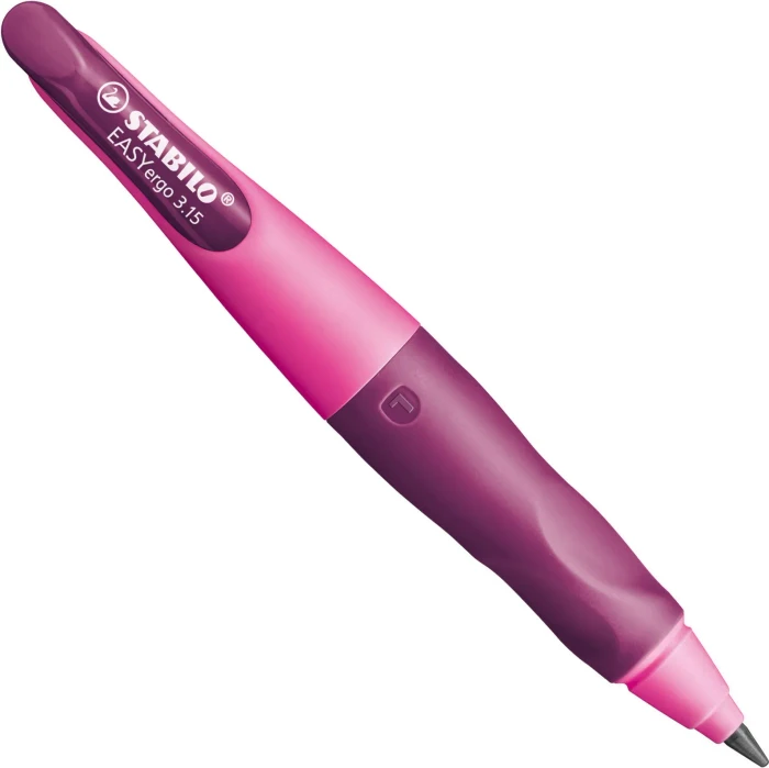 STABILO EASYergo Druckbleistift HB 3.15mm graphit, violett/rosa, Linkshänder, Anspitzer