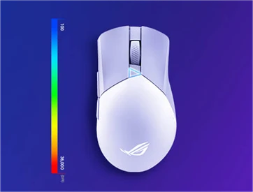 ASUS ROG Gladius III Wireless AimPoint Moonlight White, USB/Bluetooth
