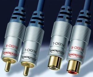 Clicktronic HC420 Composite Audio Verlängerungskabel 5m