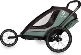 Hamax Cocoon Single Fahrradanhänger grün/schwarz