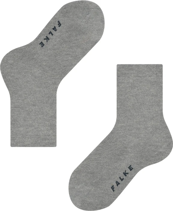Falke Cotton Finesse Socken concrete mel. (Junior)