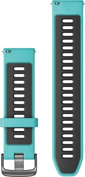 Garmin Schnellwechsel Ersatzarmband 130-205mm Silikon für Garmin Forerunner 265 aqua/black
