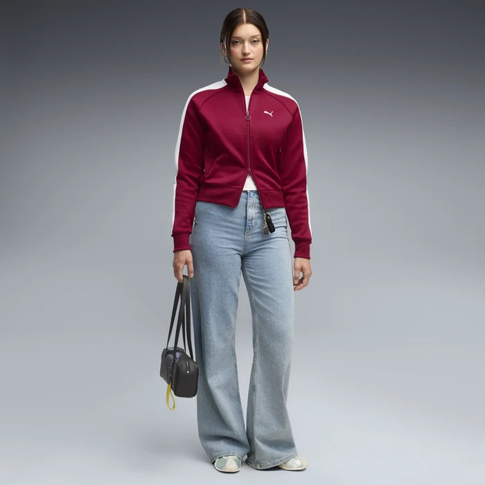 Puma T7 Always On Trainingsjacke garnet glow/créme de mint (Damen)