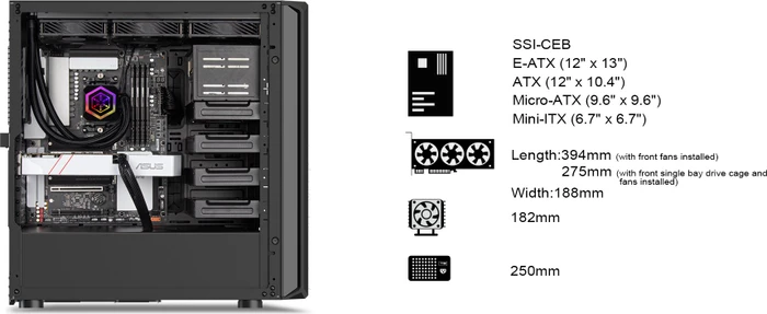SilverStone Seta D1, schwarz