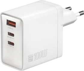 4smarts Netzladegerät GaN Pocket 100W 2C+1A weiß
