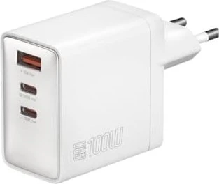 4smarts Netzladegerät GaN Pocket 100W 2C+1A weiß
