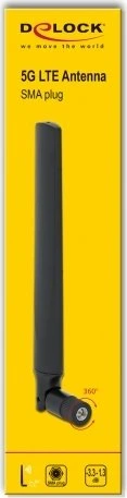 DeLOCK 5G/LTE Antenne, 2.1GHz/900MHz, 2.93dBi, SMA, omnidirektional, schwarz