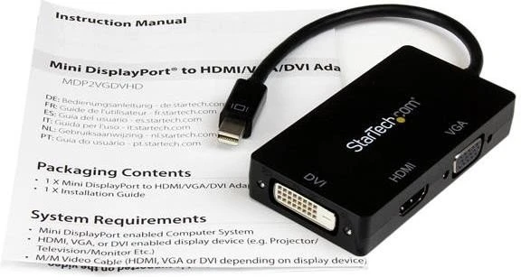 StarTech Mini DisplayPort auf HDMI/DVI/VGA Adapter