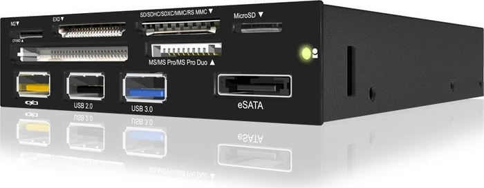 RaidSonic Icy Box IB-868-B Multi-Slot-Cardreader, USB 3.0 19-Pin Stecksockel [Stecker]