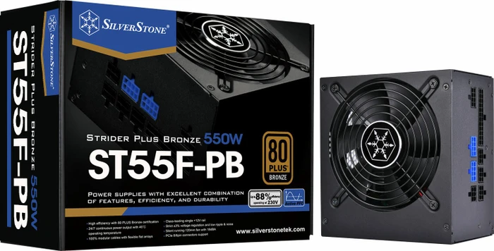 SilverStone Strider Plus Bronze Series 550W, ATX 2.4