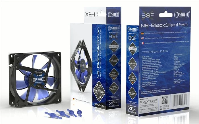 Noiseblocker NB-BlackSilentFan XE1 Rev. 3.0, 92mm