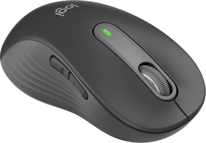 Logitech Signature M650 Large Left, Graphite, Linkshänder, Logi Bolt, USB/Bluetooth
