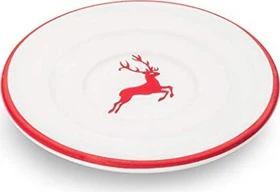 Gmundner Keramik Rubinroter Hirsch Espresso-Untertasse 11cm