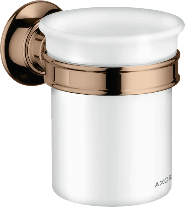 Hansgrohe Axor Montreux Zahnputzbecher mit Halter polished red gold